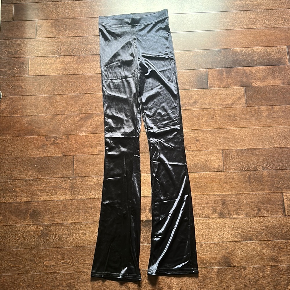 Y2K Vintage Cheryl Creations black High rise Bootcut Flare Leggings XS 0 2